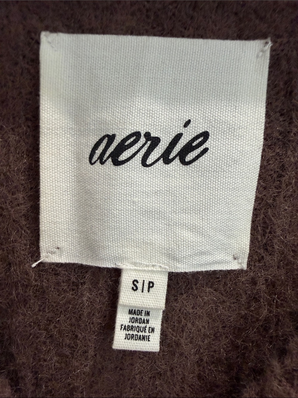 aerie Ribbed Crewneck Sweater in Brown - Picture 3 of 5